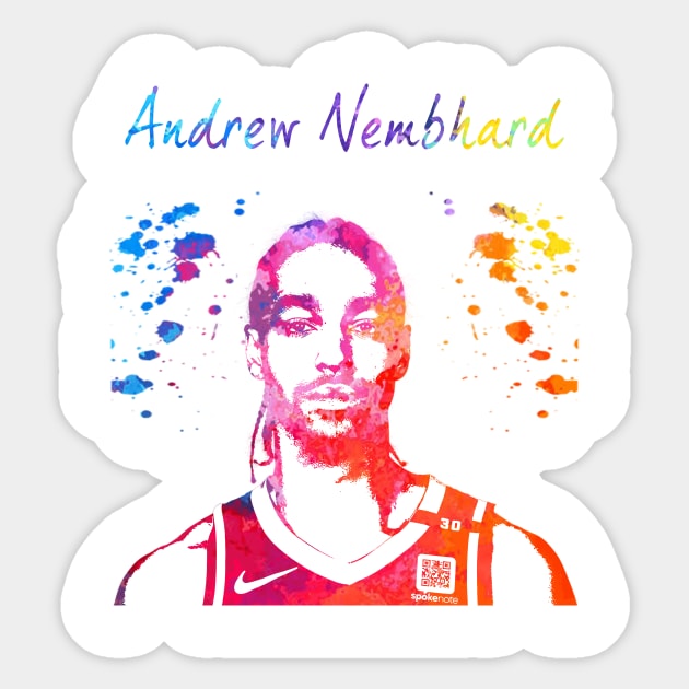 Andrew Nembhard Sticker by Moreno Art